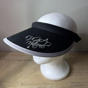Pukka Visor PGA National Resort Golf Black Bling Crystals Adjustable Cap Sun Hat